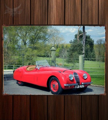Металлическая табличка Jaguar XK120 Roadster UK-spec